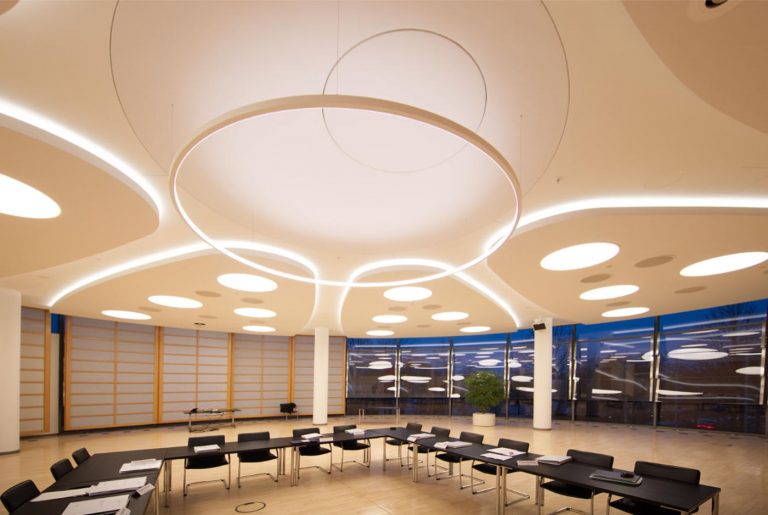 LED Deckenleuchten in der Deutschen Bundesbank München