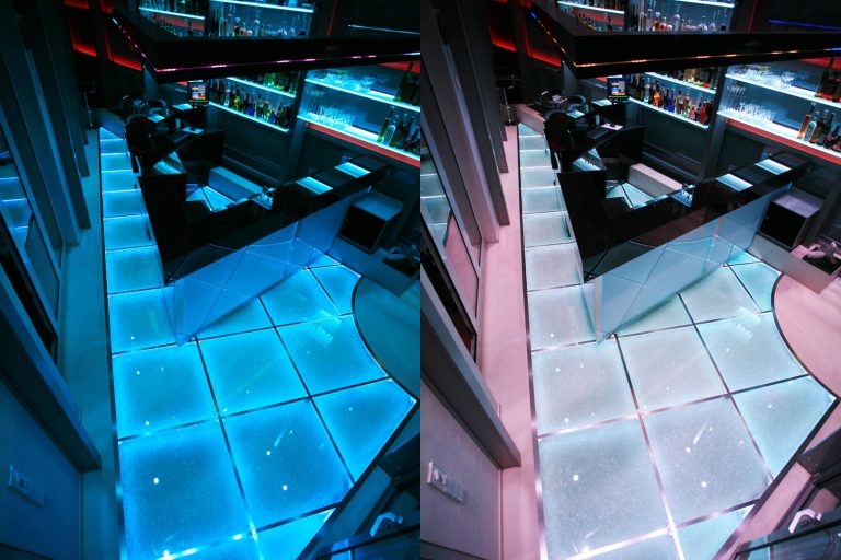 LED Floor Glasboden Multicolor RGB Discoboden DMX Lichtsystem