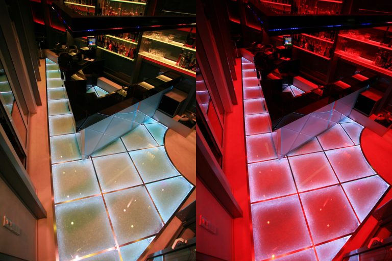 LED Floor Glasboden Multicolor RGB Discoboden DMX Lichtsystem